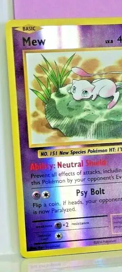Mew 53/108 Reverse Holo Rare Pokemon XY Evolutions LV.53 NM/MINT - Image 2