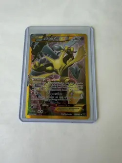 2016 Secret Rare - Alakazam EX 125/124 XY Fates Collide Holo Pokemon Card NM - Image 1