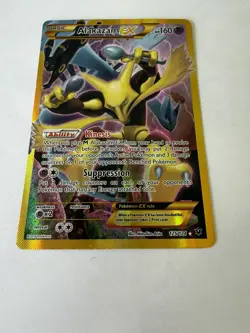 2016 Secret Rare - Alakazam EX 125/124 XY Fates Collide Holo Pokemon Card NM - Image 4