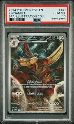 2024 POKEMON SVP PROMO ILLUSTRATION COLLECTION #130 KINGAMBIT PSA 10 - Image 1