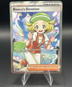 Pokemon TCG Temporal Forces - Bianca's Devotion 197/162 Full Art Ultra Rare - Image 1