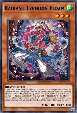 Yugioh Radiant Typhoon Eldam DOOD-EN013 1st Edition Super Rare NM Presale - Image 1
