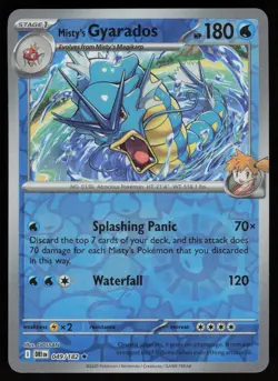 MISTY'S GYARADOS 049/182 RARE DESTINED RIVALS POKEMON REVERSE HOLO NM/M - Image 1