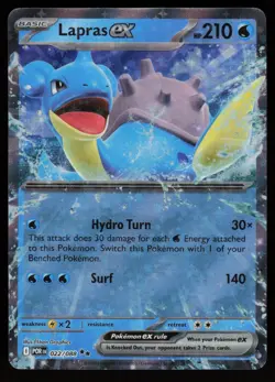 LAPRAS EX 022/088 DOUBLE RARE PERFECT ORDER POKEMON NM/M - Image 1