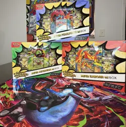 Pokemon TCG Ascended Heroes 3-Box Meganium, Emboar & Feraligatr EX BOX 2026 - Image 1