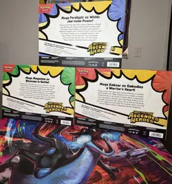 Pokemon TCG Ascended Heroes 3-Box Meganium, Emboar & Feraligatr EX BOX 2026 - Image 2
