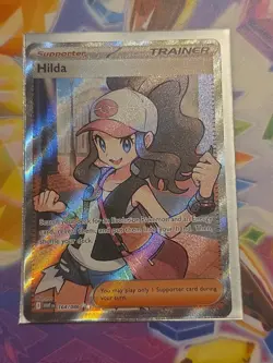 Hilda 164/086 Pokemon TCG Sv: White Flare Full Art Holo Ultra Rare Trainer MINT - Image 1
