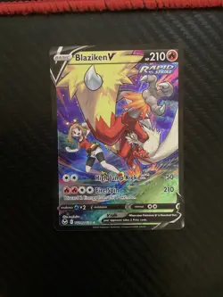 Pokemon TCG: Blaziken V TG14/TG30 SWSH12: Silver Tempest Trainer Gallery NM - Image 1
