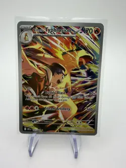 Pokemon Destined Rivals TCG Ethans Typhlosion 190/182 Illustration Rare NM - Image 1