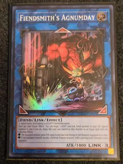 Yugioh! Fiendsmith's Agnumday - ROTA-EN045 - Super Rare - 1st Edition Near Mint, - Image 1