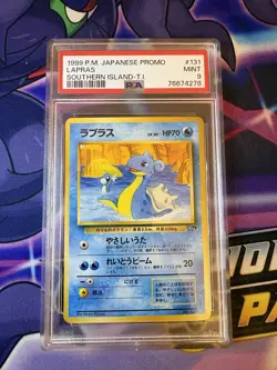 1999 POKEMON JAPANESE PROMO SOUTHERN ISLANDS SOUTHERN ISLAND-T.I. LAPRAS PSA 9 - Image 1