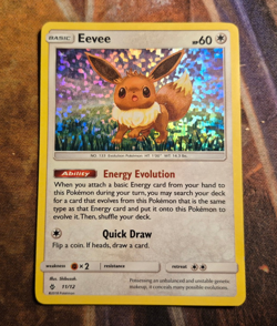Pokemon TCG Eevee McDonald's 2018 11/12 Promo Holo Basic 60HP LP - Image 1