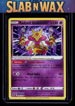 Pokemon tcg SWSH12: Silver Tempest Radiant Alakazam #059/195 - Image 1