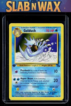 Pokemon tcg Fossil Golduck ( First edition) #35/62 - Image 1