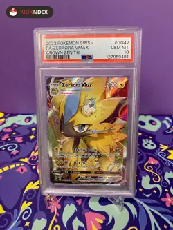 PSA 10 ⚡ Zeraora Vmax GG42 Pokemon Sword And Shield Crown Zenith 2023 - Image 1