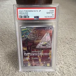 2023 POKEMON JPN SV1V-VIOLET EX ART RARE #086 DROWZEE PSA 10 - Image 1