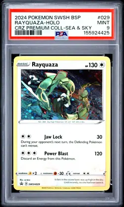 2024 Pokemon Sword & Shield Black Star Promos 029 Rayquaza PSA 9 155924425 - Image 1