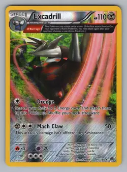 EXCADRILL 97/160 HOLO R PRIMAL CLASH_ POKEMON HOLO NM PRC 2015 - Image 1