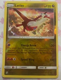 Latias Reverse Holo 153/236 Pokemon Unified Minds NM - Image 1