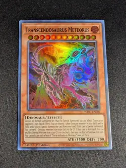 Yugioh - Transcendosaurus Meteorus WISU-EN002 1st Edition Super Rare NM - Image 1