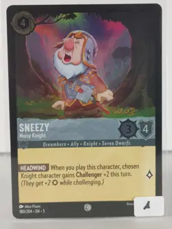 Sneezy - Shimmering Skies - 180/204 - Lorcana TCG - Foil - Common - Image 2