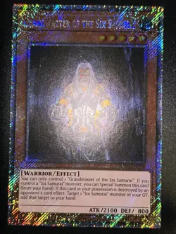 Yugioh! Grandmaster of the Six Samurai - RA03-EN174 - Platinum Secret Rare - 1st - Image 1