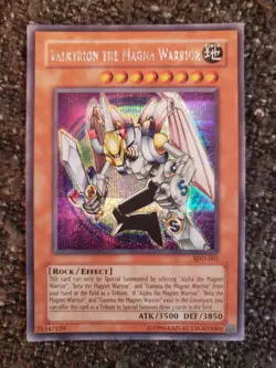 Vintage YuGiOh Secret Rare Holofoil Promo Valkyrion The Magna Warrior SDD-001 - Image 2