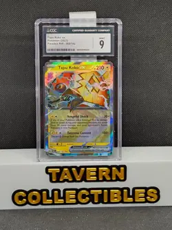2023 Pokemon Paradox Rift Tapu Koko EX 068/182 CGC 9 Mint Holo Card - Image 1