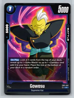 Gowasu FB01-040 C On Play Battle Card Dragon Ball Super TCG - Image 1