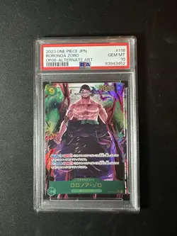 Zoro OP06-118 SEC Alt Art Wings of Captain One Piece Card Japanese Foil Psa 10 - Image 1