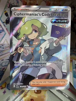 Ciphermaniac's Codebreaking 198/162 Pokemon Temporal Forces Trainer Card - Image 1