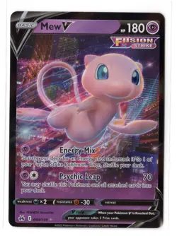 Mew V - 060/159 - Pokemon Crown Zenith Sword & Shield Ultra Rare Card NM - Image 1