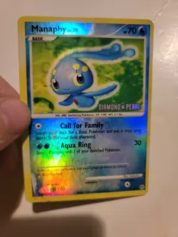Manaphy - 9/130 - Reverse Holo Diamond & Pearl Promo Pokemon Card Nintendo 2007 - Image 1