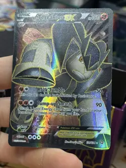 Terrakion EX 121/124 Dragons Exaulted 2012 Full Art Holo Rare Pokemon Card TCG - Image 4