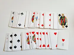 CARTE DA GIOCO GENOVESI DAL NEGRO PLASTIFICATE SCOPA ORIGINAL PLAYING CARDS NEW - Image 4