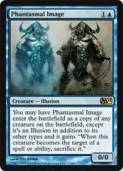 Phantasmal Image - Damaged / Poor MTG Magic 2012 Core Set - Image 1