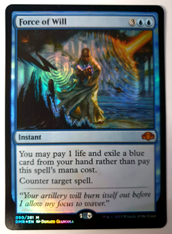 Force of Will - FOIL Mythic - MTG Dominaria Remastered - #050 NM - Image 1