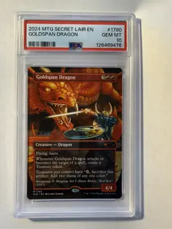 2024 magic the gathering secret lair Goldspan Dragon - Image 1