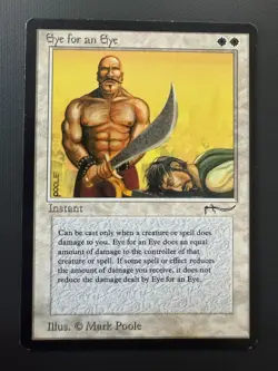 Magic MTG Eye for an Eye Arabian Nights LP! - Image 1