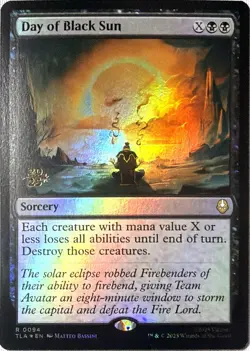 Day of Black Sun 94 Rare Avatar: The Last Airbender Magic: The Gathering Foil NM - Image 1