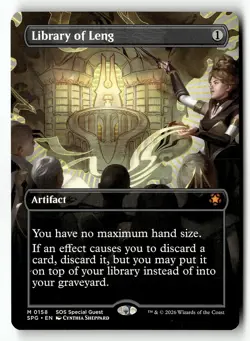Library of Leng (Borderless) 158 Mythic Special Guests Magic: The Gathering NM - Image 1