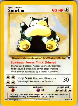Pokemon TCG Snorlax 64/110 Legendary Collection Regular - Image 1