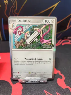 Doublade Perfect Order Stamped Promo MEP 067 Black Star Promo LP Pokemon TCG - Image 1