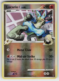 Lucario C 31 Reverse Holo 147 R Supreme Victors Pokemon LP MP - Image 1