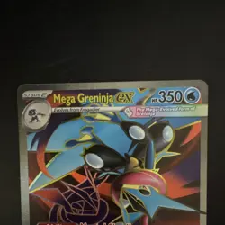 Pokemon Mega Greninja EX 100/086 chaos rising Holo UR English 350 HP 2016 - Image 2