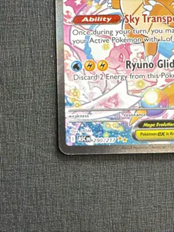 Pokemon TCG Mega Dragonite EX Full Art Holo SIR 290/217 - Image 5