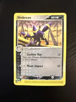 Pokemon TCG Sandstorm Umbreon 24/100 - Reverse Holo Damaged - Image 1