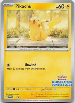 Pikachu (Illustration Contest 2024) 214 Scarlet & Violet Promo Pokemon - Image 1