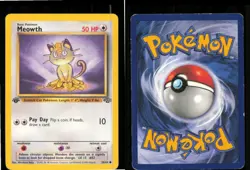 Meowth 56/64 Common Jungle Pokemon 1st Edition Moderately Played - Image 3