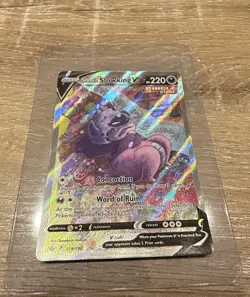Pokemon Galarian Slowking V 179/198 SWSH06 Chilling Reign Holo Full Art - Image 1
